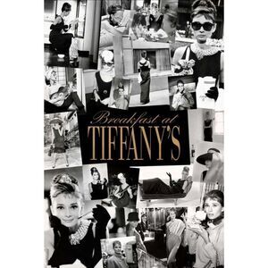 2 Audrey Hepburn Framed Picture COLLAGE Prints Wall Art Breakfast at Tiffany’s